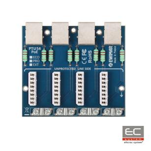 PTU-54-PRO/PoE - 4-kanałowy moduł ogranicznika przepięć sieci LAN - EWIMAR | 5904041750434