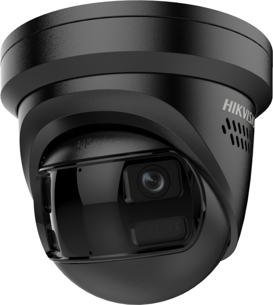 DS-2CD2343G2P-LISU/SL BLACK - Kamera panoramiczne IP 4MPx, 2x 2.8mm, Smart Hybrid Light - Hikvision | 6936422195687