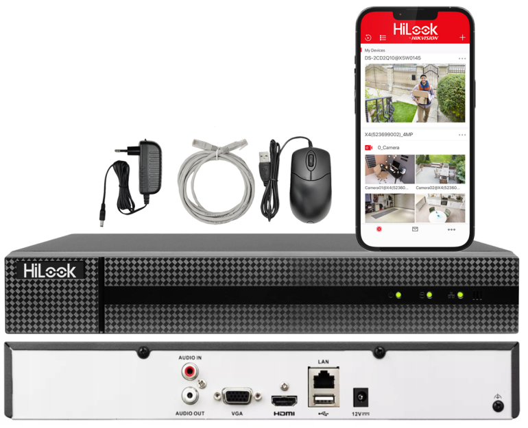 NVR-216MH-C - Rejestrator IP 16-kanałowy, do 8MPx, MD.2.0, 2x slot HDD - HiLook by Hikvision | NVR-216MH-C