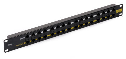 16x 10/100Mbps PoE - POEP1611B - Pasywny 16-portowy panel PoE