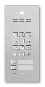 FAM-P-2NPZSACC - Panel do instalacji cyfrowych, 2 przyciski wywołania, klawiatura szyfrowa, czytnik zbliżeniowy (ACC) - ACO | FAM-P-2NPZSACC