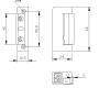 R5-12.40 - 12V - Elektrozaczep do profili aluminiowych z pamięcią i blokadą - Elektra Plus - 2