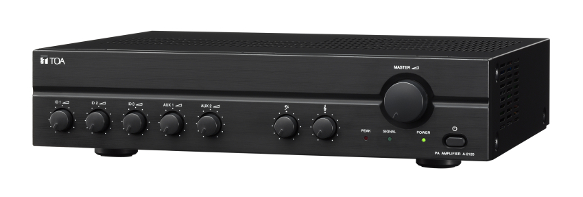 A-2120DD-EB - Wzmacniacz miksujący 120W; 1-strefowy; wyjścia 100V/4Ohm; 3 wejścia mikrofonowe, 2 wejścia liniowe - TOA