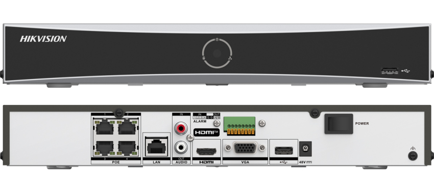 DS-7604NXI-K1/4P/VPro - Rejestrator IP 4-kanałowy, do 12Mpx, 4x PoE, 1x HDD, AI AcuSeek - Hikvision | DS-7604NXI-K1/4P/VPro