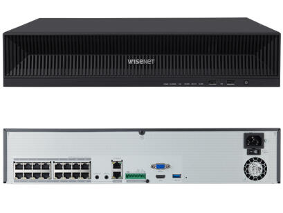 XRN-1620SB1 - Rejestrator 16-kanałowy IP, do 32Mpx, 4xHDD, H.265, PoE, Wisenet X - Hanwha Techwin | XRN-1620SB1