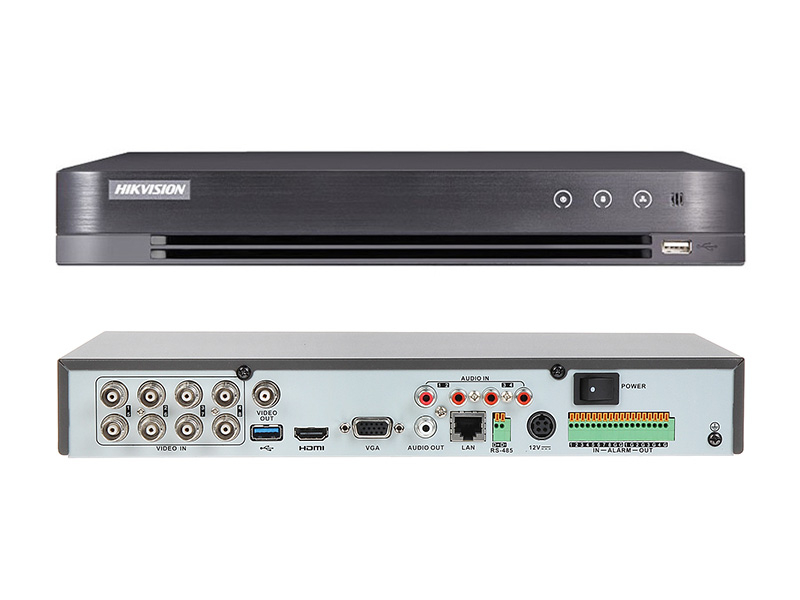 DS-7208HUHI-K1 - Rejestrator 8-kanałowy, IP, EkoDVR, HD-TVI, H.265 (H.265+), 5Mpx - HIKVISION | 6941264022695
