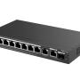 RG-ES210GS-P - Switch PoE 8+2 10/100/1000Mbps, 1x SFP, zarządzalny, 120W - Reyee by Ruijie