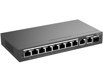RG-ES210GS-P - Switch PoE 8+2 10/100/1000Mbps, 1x SFP, zarządzalny, 120W - Reyee by Ruijie | RG-ES210GS-P