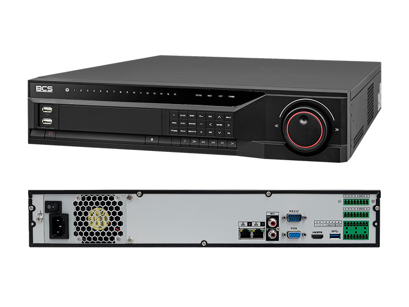 BCS-NVR32085ME-II - Rejestrator 32 kanałowy, 8MPix, IP, 200Mb/s - BCS | BCS-NVR32085ME-II