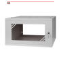 Szafa RACK wisząca, 19'', 6U, 450mm, szklane drzwi - STALFLEX - 3