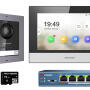 DS-KIS602 - Zestaw wideodomofonowy IP, kamera FishEye, monitor 7