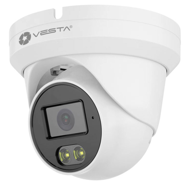 IPC-T24-L  - Kamera kopułkowa IP 4Mpx, 2.8mm, Dual Light, Starlight, Mikrofon, AI - VESTA | IPC-T24-L