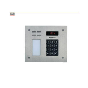 CP-2512NR INOX - cyfrowy panel poziomy ze stali nierdzewnej, czytnik RFID, lista lokatorów - LASKOMEX | CP-2512NR INOX