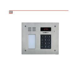 CP-2512NR INOX - cyfrowy panel poziomy ze stali nierdzewnej, czytnik RFID, lista lokatorów - LASKOMEX | CP-2512NR INOX
