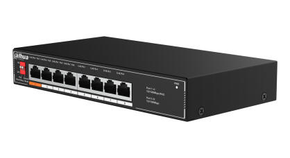 SF1008LP — Switch PoE 8x10/100 Mbps, 1xHiPoE, 60W -DAHUA | SF1008LP