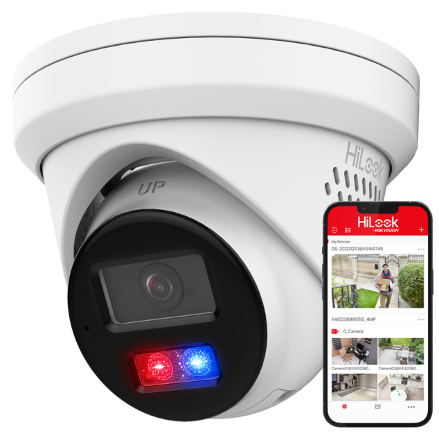 IPC-T260HAP-LUF/SL - Kamera kopułkowa IP 6Mpx, 2.8mm, Smart Hybrid Light, MD2.0, Live Guard - Hilook by Hikvision | 6942160455853