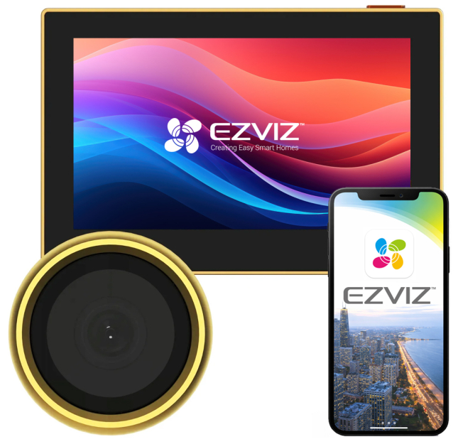 HP2 Gold - Inteligentny wizjer z ekranem 4.3