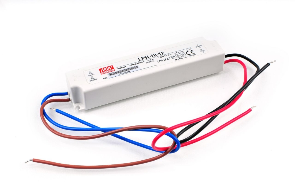 LPH 18-12 - Profesjonalny zasilacz LED 18W - Mean Well