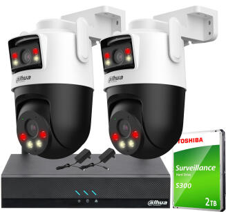 Zestaw do Monitoringu WiFi 2x 5Mpx, 2 Kamery P5D-5F-PV, Dual Light, WiFi - DAHUA | P5D-5F-PV(X2) WiFi KIT