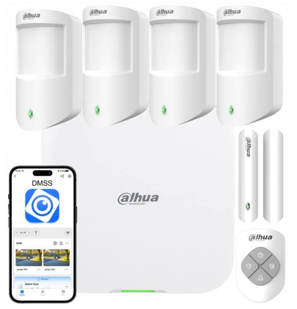 Zestaw alarmowy bezprzewodowy AirShield, 4x Czujka PIR, WiFi, 4G/LTE - Dahua | ART-ARC-4XPIR