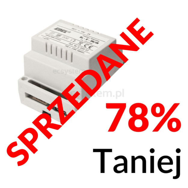 Zasilacz do domofonu 15V AC, 2A na szynie DIN - Vector