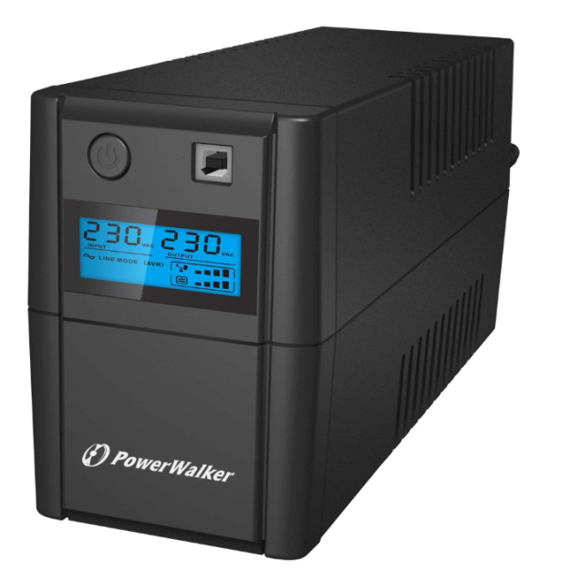 VI 650 SHL FR - Zasilacz UPS LCD, 650VA/360W, 2x230V, Line-Interactive - PowerWalker | 4260074976519