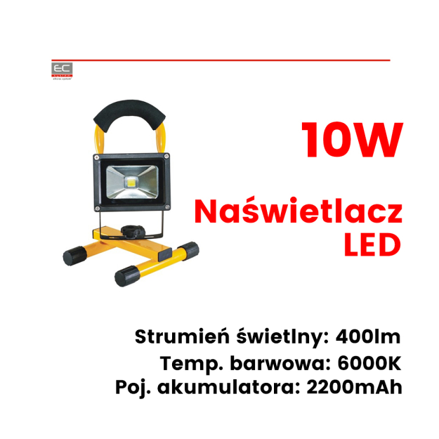 OR-NR-372L6 - Naświetlacz roboczy akumulatorowy ROBOTIX LED 400lm - ORNO | OR-NR-372L6