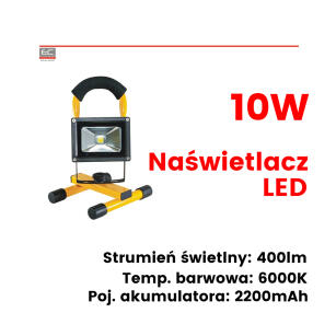 OR-NR-372L6 - Naświetlacz roboczy akumulatorowy ROBOTIX LED 400lm - ORNO | OR-NR-372L6