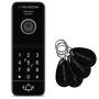 RM-T471HD BLACK/RC-411HD-CK - Zestaw wideodomofonowy z czytnikiem RFID oraz klawiaturą numeryczną, analogowy, 2Mpx, WiFi, LAN, microSD - Revizoom | RM-T471HD BLACK/RC-411HD-CK