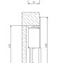 R2-12.10P - 12V - Elektrozaczep wąski PRAWY - Elektra Plus - 2