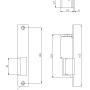R2-12.10P - 12V - Elektrozaczep wąski PRAWY - Elektra Plus - 3