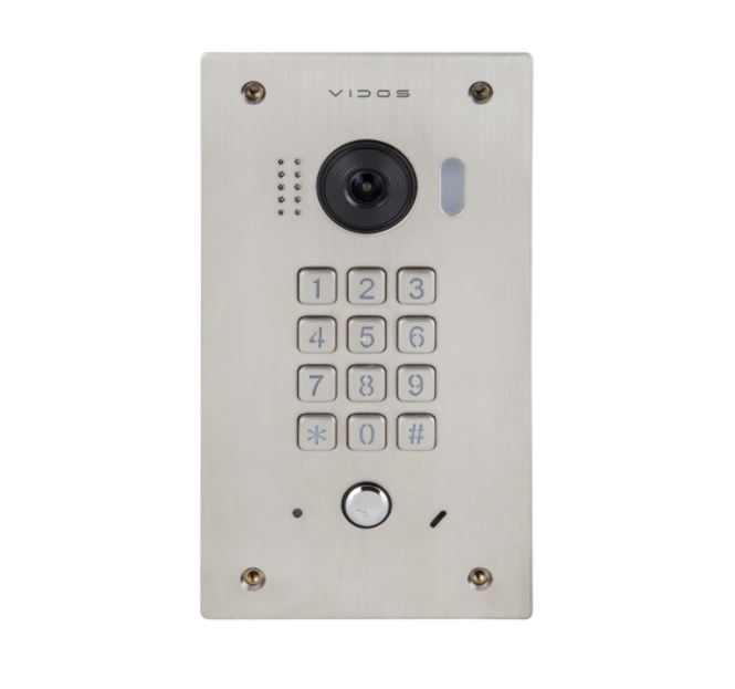 S1411D-2 -  Panel bramowy DUO 1-rodzinny z kamerą i klawiaturą, natynkowy - Vidos | 5907281206471