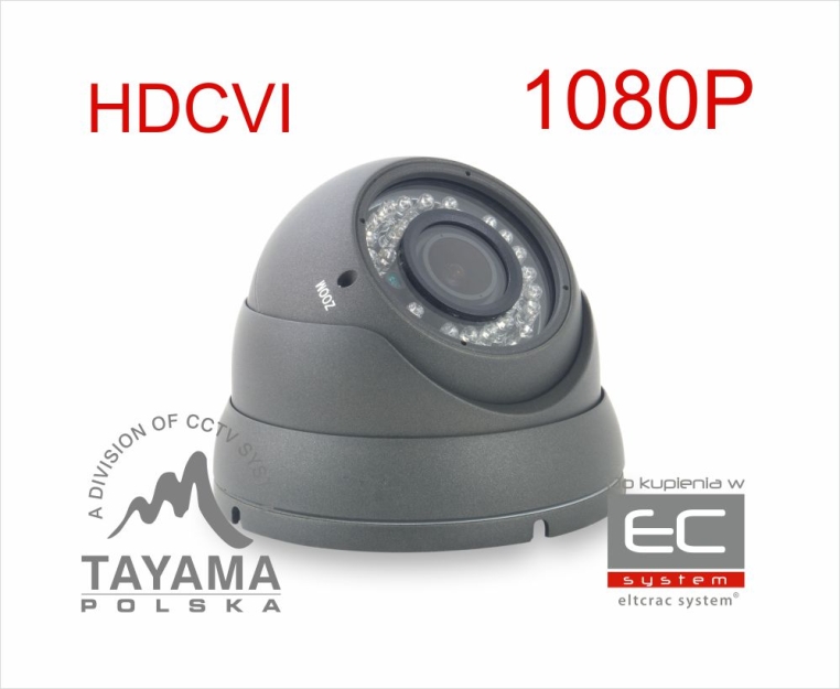 CVI-2025IRC36/ST-B - Kamera kopułkowa 2.0 Mpix HD-CVI 2.8-12mm IR 30m - Tayama