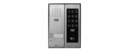 5025/1D-ZK-RF - Panel audio jednoprzyciskowy (1-rodzinny) z czytnikiem zbliżeniowym kart/kluczy RFID oraz dotykowym zamkiem kodowym