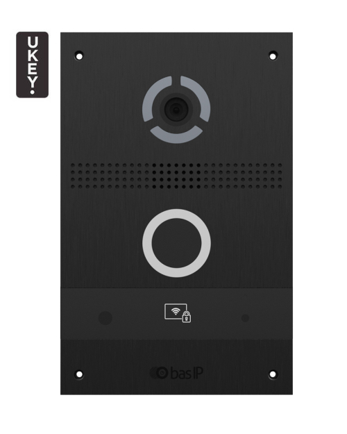AV-08FB BLACK - Panel bramowy IP, UKEY, SIP 2.0 - BasIP | 5060514914212