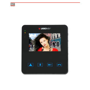 MVC-8251 - Monitor wideodomofonowy 4.3", funkcja portiera, tryb simplex - LASKOMEX | MVC-8251