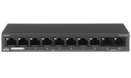 NSW2020-10T-POE-IN - Switch PoE 8+2 10/100Mbps, 88W - UNIARCH by Uniview | NSW2020-10T-POE-IN