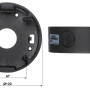 BD-CV15 - Adapter montażowy do kamer kopułkowych - wymiary