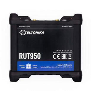 RUT950 - Router przemysłowy LTE/4G 150Mbps, DualSIM, VPN - TELTONIKA | 4779027311289