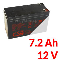 GP1272 -  Akumulator (12V-7,2Ah) - CSB | GP1272