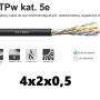 U/UTPw CAT.5e - zewnętrzna żelowana skrętka komputerowa 4x2x0,5 - Bitner - 2