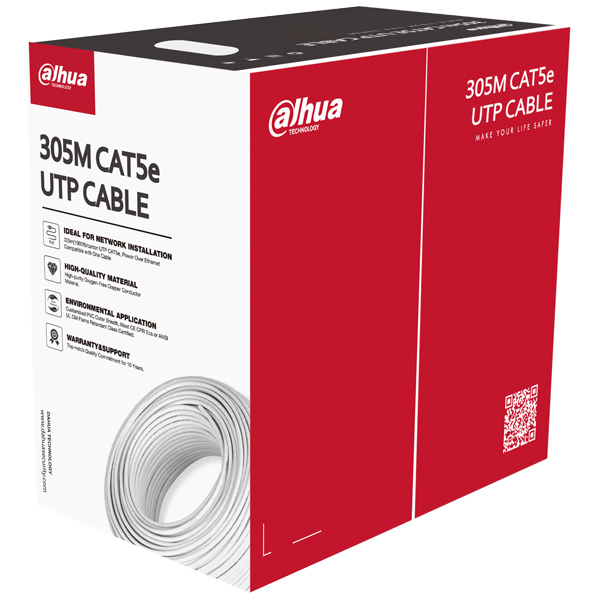 PFM920I-5EUN - Kabel skrętka U/UTP kat. 5e, PVC, Eca 305m - Dahua | 29106