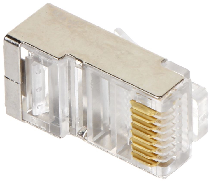 Wtyk RJ45 kat. 5 i 5e, ekranowany, zaciskany - Aliquam