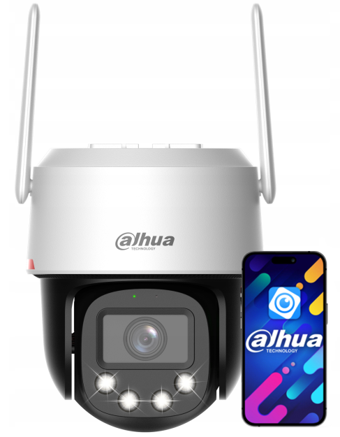 P4F-PV-4G - Kamera obrotowa IP 4Mpx, Autotracking, 4mm, WizColor, 4G/LTE - DAHUA | 6937552404410