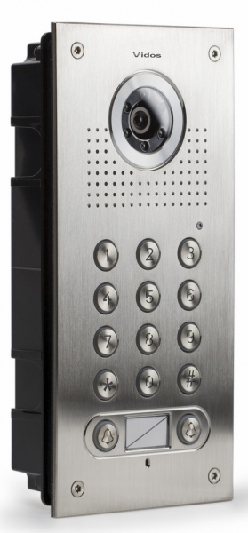 S562D - Panel bramowy 2-rodzinny  z kamerą i szyfratorem - Vidos | 5907281202176