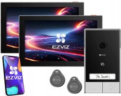 HP7 2-FAMILY - Wideodomofon IP 2-żyłowy, WiFi , 2x Monitor LCD, czytnik breloków - EZVIZ | HP7 2-FAMILY