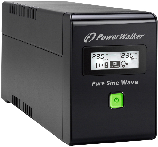 PowerWalker VI 800 SW FR - Zasilacz UPS 800VA/480W, 2 gniazda FR (PL) | 4260074976366