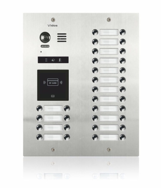 S1532A - Panel bramowy DUO wielorodzinny z kamerą i czytnikiem RFID 125kHz - Vidos | 5907281206341