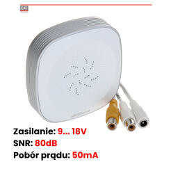 HAP200 - Moduł audio, 20kHz, 18V DC, 50mA - DAHUA | HAP200