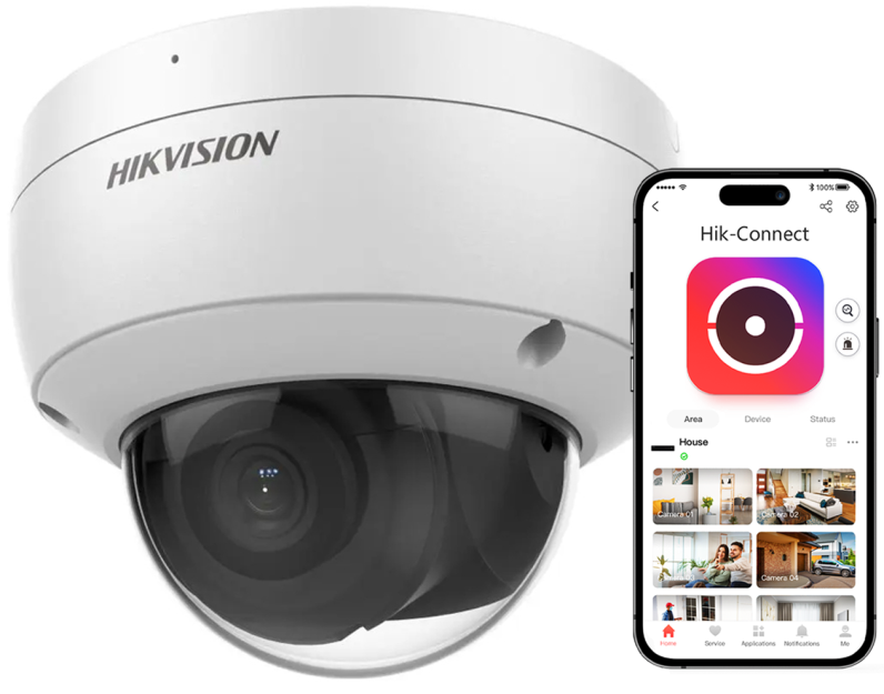 DS-2CD2143G2-IU - Kamera kopułkowa IP 4Mpx, AcuSense, IR30m, IK10, Mikrofon - Hikvision | 6941264070894